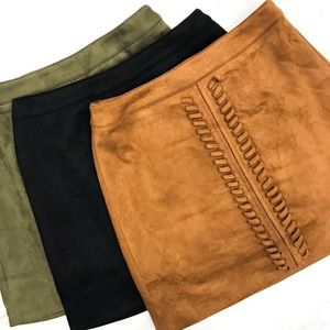 Brand new with tags suede skirt
